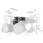 Yamaha Absolute Maple Hybrid Tom Pack 10, 12, 14FT, Classic Walnut