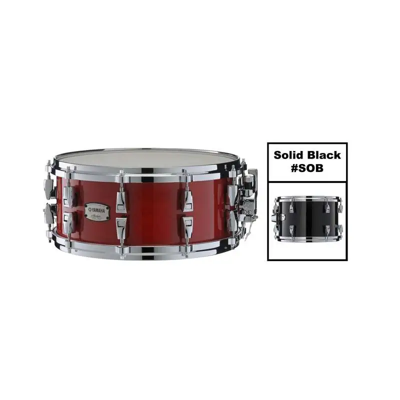 Yamaha Absolute Maple Hybrid Snare 14"x6, Solid Black SOB