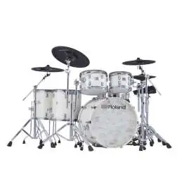 Roland VAD716-2PW Acoustic Design E-Drum Set Pearl White
