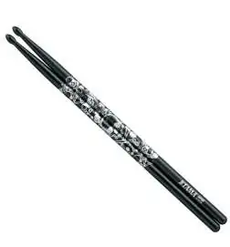Tama 5A Sticks O5A-S-BS Skull , black, silver print