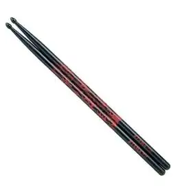 Tama Rhythmic Fire Sticks O7A-F-BR, schwarz mit rotem Muster