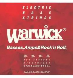 Warwick 42501 Red Electric 8-String Medium 017-100