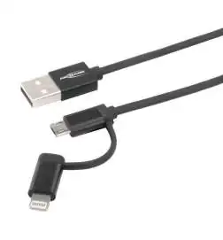 Ansmann USB 2 in 1 Cable 1,2 m
