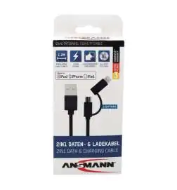 Ansmann Câble USB 2 in 1 1,2 m