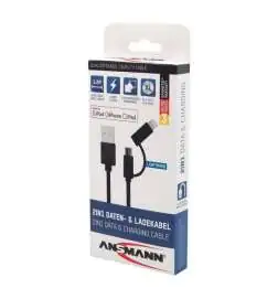Ansmann Câble USB 2 in 1 1,2 m