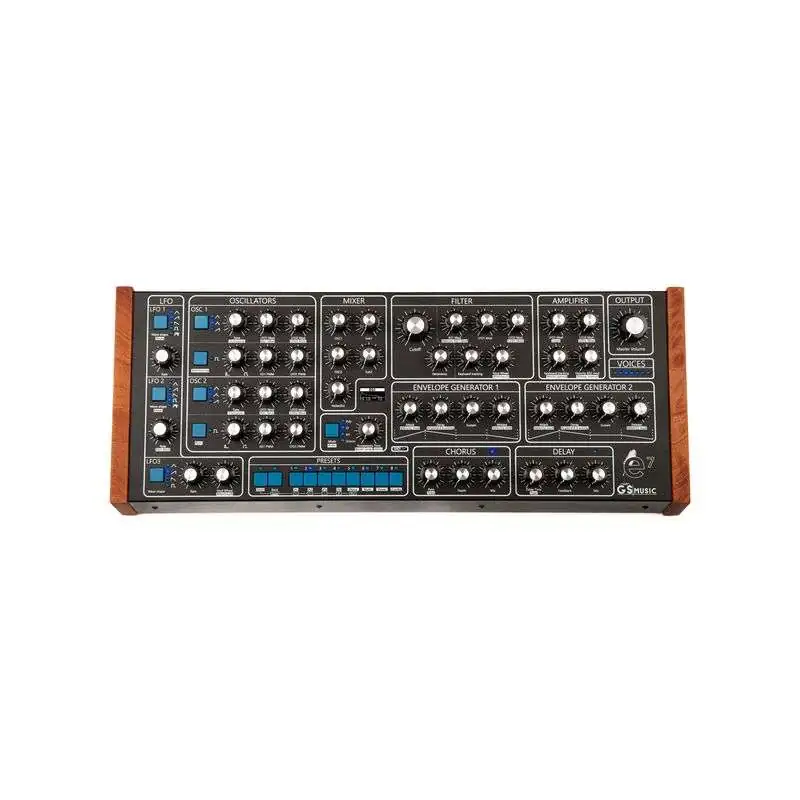 GS Music e7 Black/Blue Synth GS Music e7 Black/Blue Synth