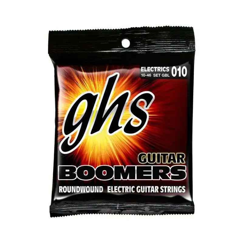 GHS E-Guit. Strings,10-46, Boomers Nickel Plated Roundwound GHS E-Guit. Strings,10-46, Boomers Nickel Plated Roundwound