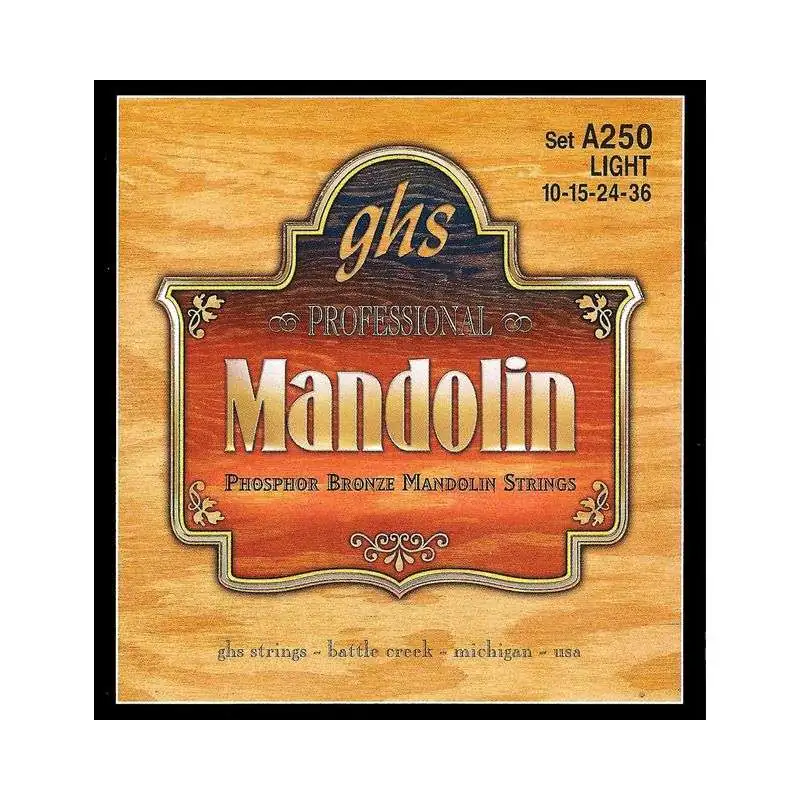 GHS Mandoline Strings, 010 - 036 Phosphor Bronze, Loop End