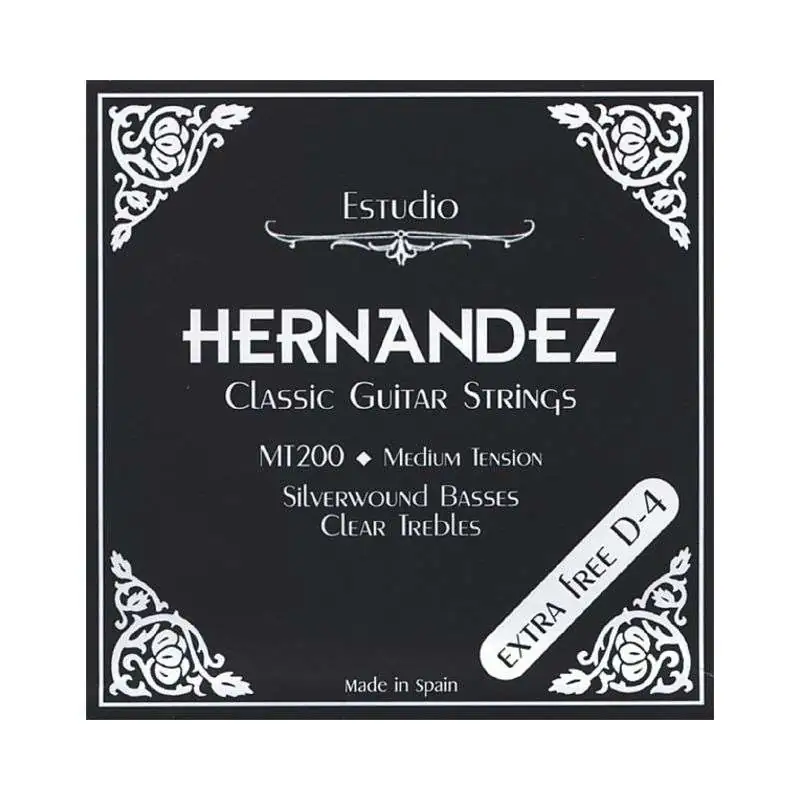 Juan Hernandez Classic Guitar Strings Black Medium Tension