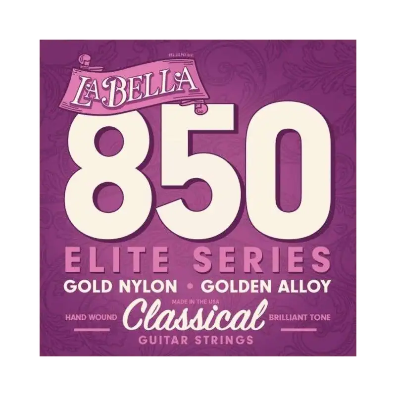 La Bella 850 Nylon Strings Golden Alloy