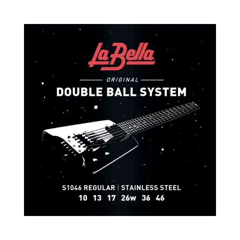 La Bella E-Guit. Strings, 10-46, Double Ball, S 1046 R