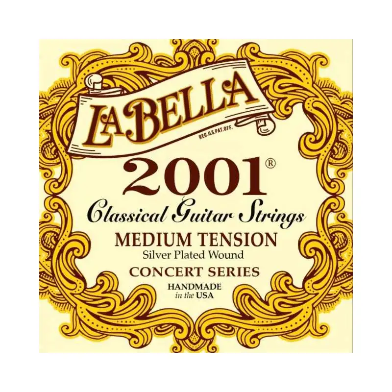 La Bella 2001 Nylon Strings Professional Silver Medium