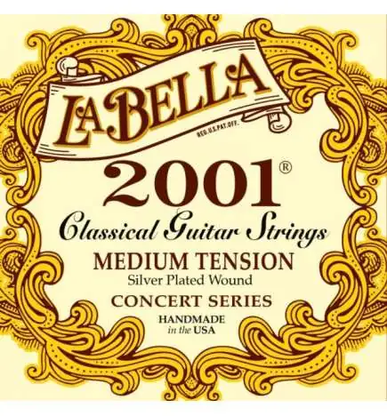 La Bella 2001 Nylon Saiten Professional Silver Medium