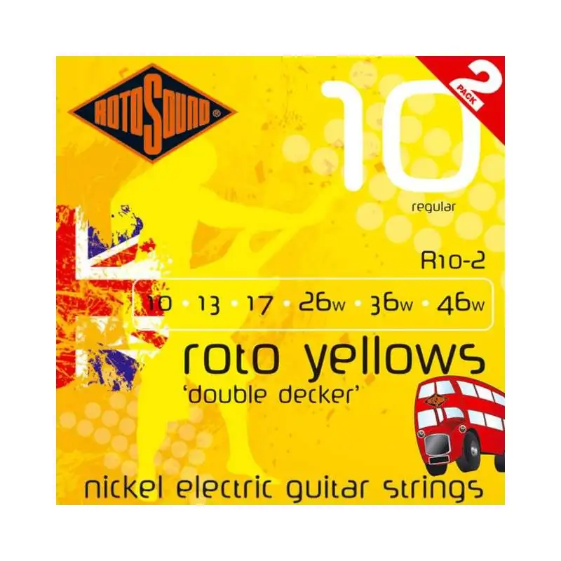 Rotosound redo Yellows R10DD 10-46 Doubledecker 2er Set