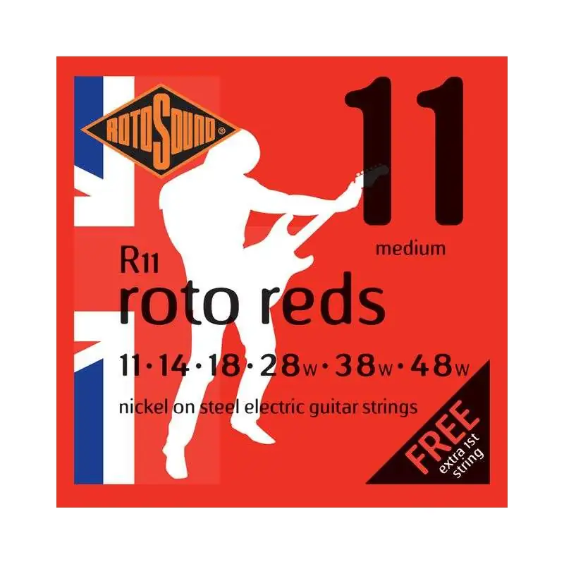 Rotosound Roto Reds R11 11-48 Nickel, Medium, Double e1