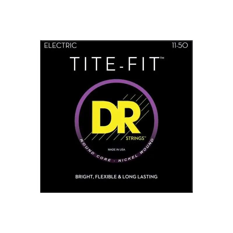DR E-Guit.Strings 11- 50 Tite Fit Nickel Plated Round Core DR E-Guit.Strings 11- 50 Tite Fit Nickel Plated Round Core