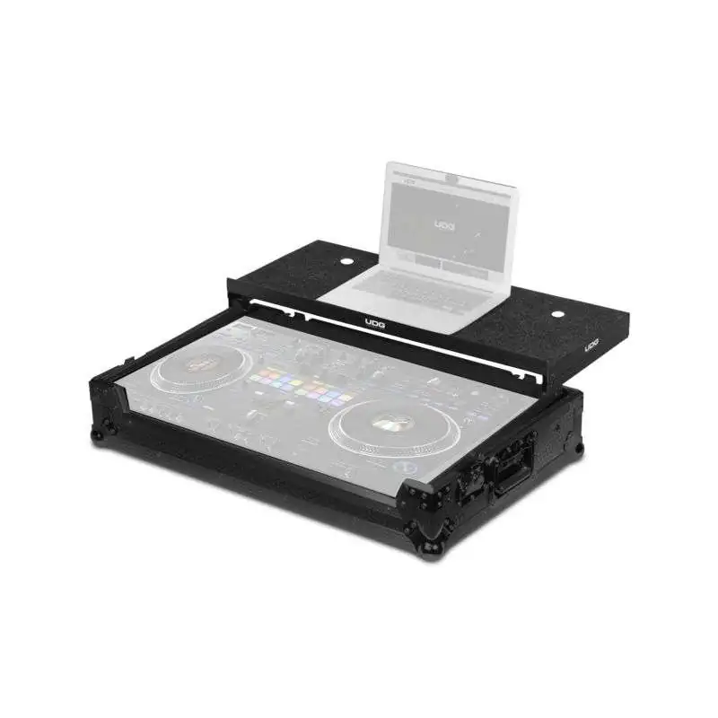 UDG Ultimate Flightcase DDJ-REV7 Black Plus Laptop Ablage+Wheels (U91077BL)