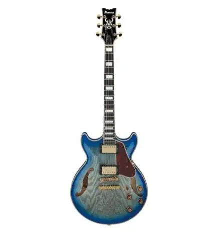 Ibanez Artcore AM93QA-JBB Jet Blue Burst