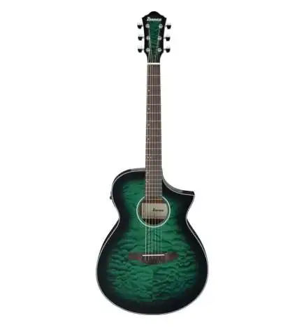 Ibanez AEWC16QA-TEH Transparent Emerald Burst