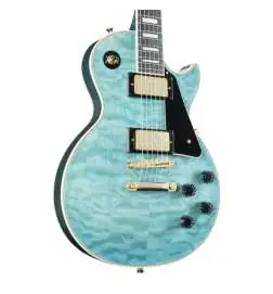 Epiphone Les Paul Custom Quilt Ocean Blue