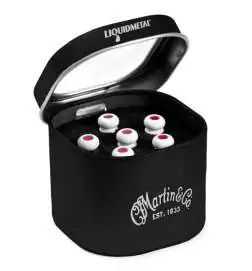 Martin Guitars Liquidmetal Bridge Pin Set Bone